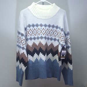 Joseph A. Corlorful Fair Isle Sweater